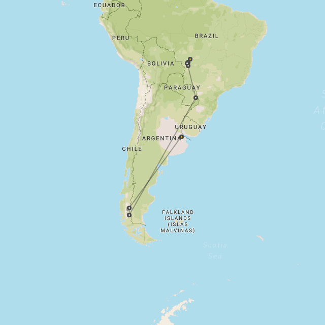 Pantanal, Iguacu & Patagonia