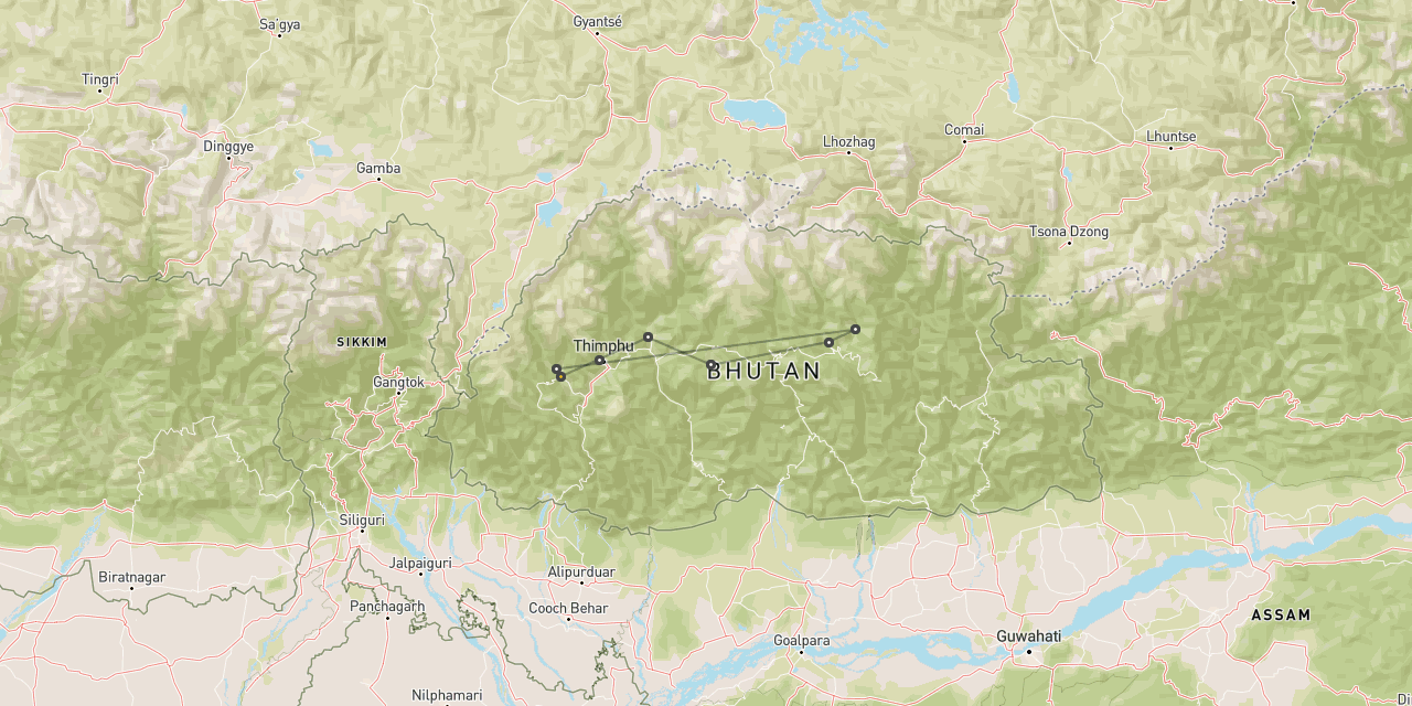 Bhutan five valleys