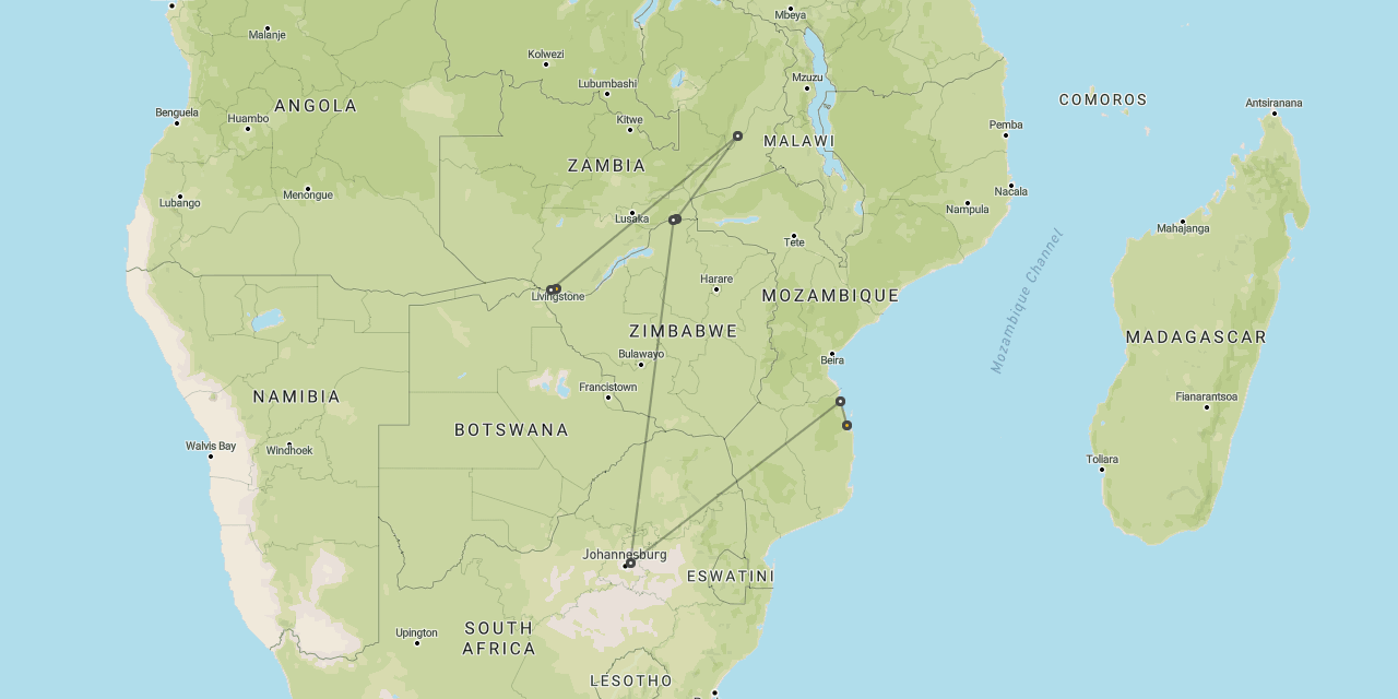 Vic Falls, Zambia & Mozambique