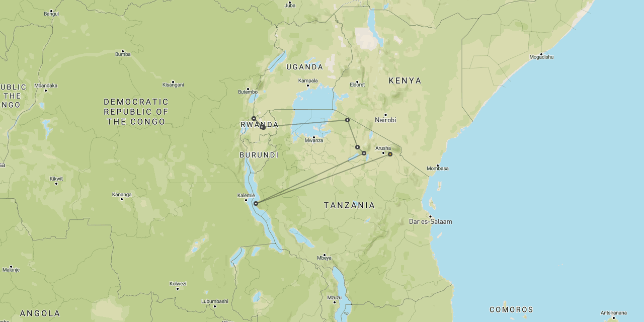 Gorillas, Serengeti & chimps