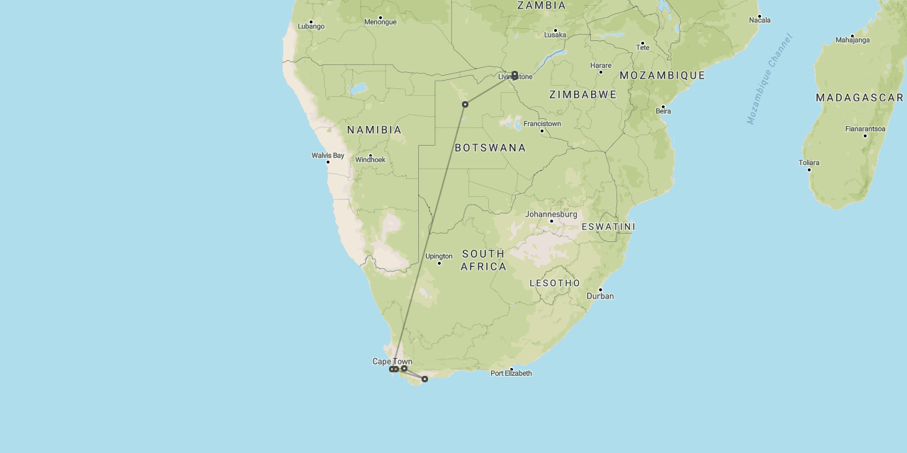 Vic Falls, Bots & Cape