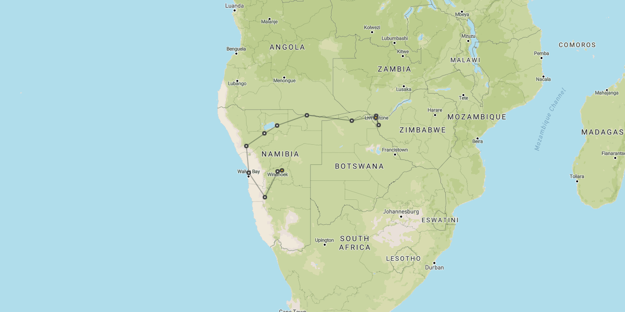 Self-drive Nam, Falls & Hwange