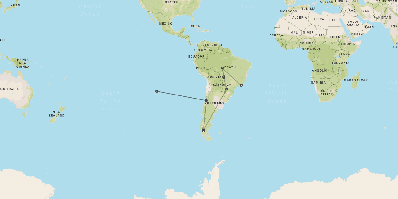 Pantanal, Iguacu, Patagonia & Rapa Nui