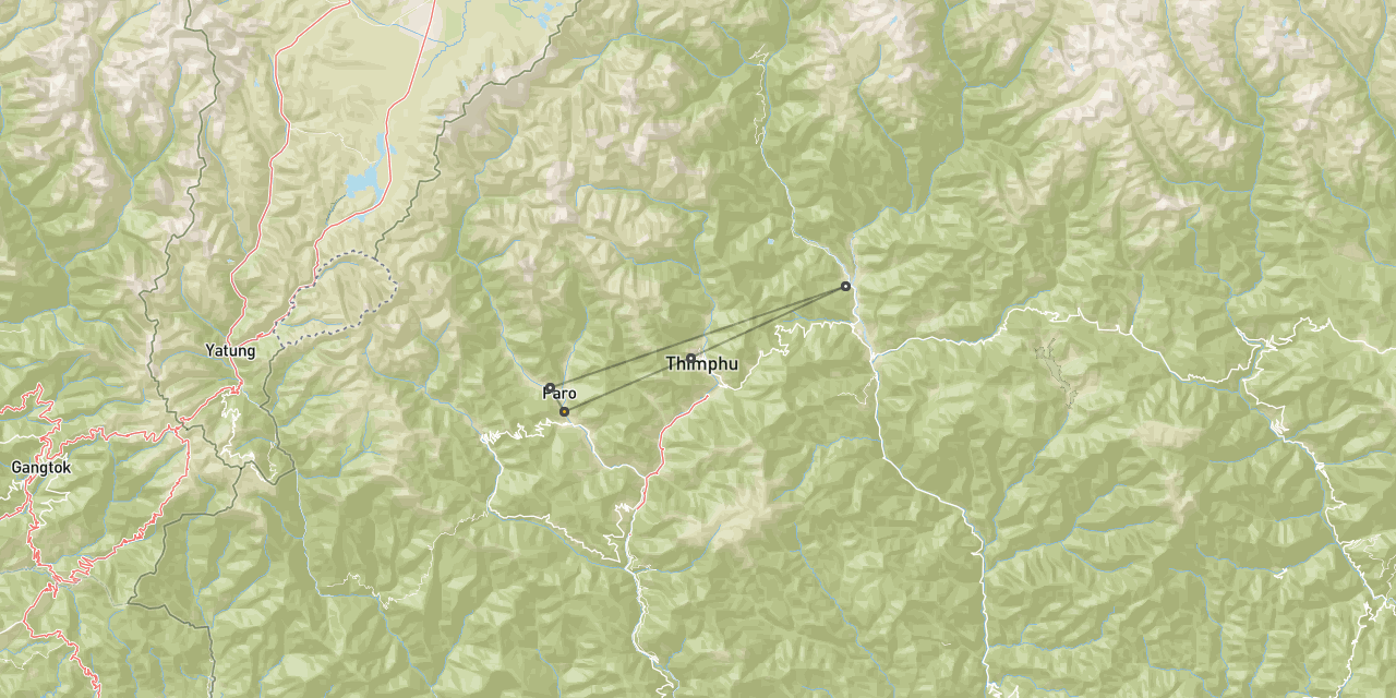 Bhutan three valleys