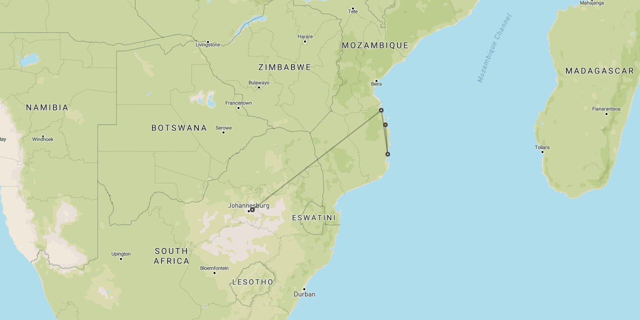 Mozambique tropical beaches