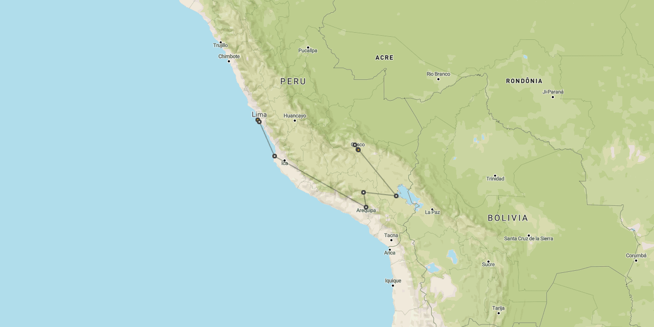 Paracas, Arequipa, Titicaca & Inca