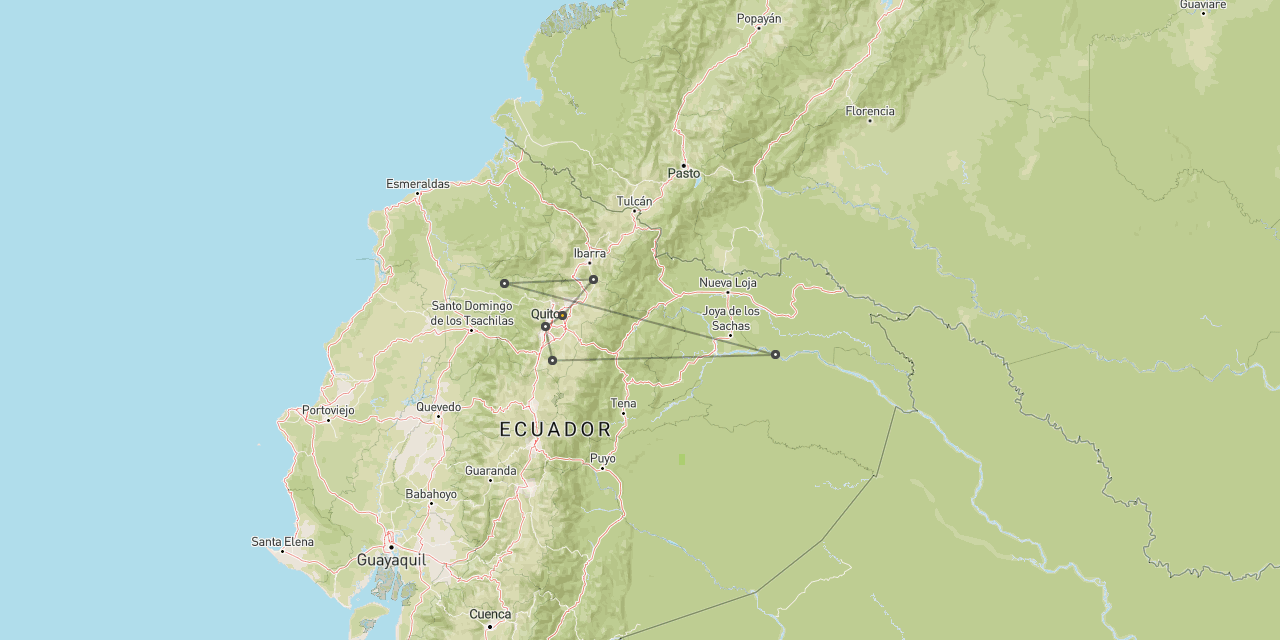 Otavalo, Bosque,Quito, Amazon & Cotopaxi