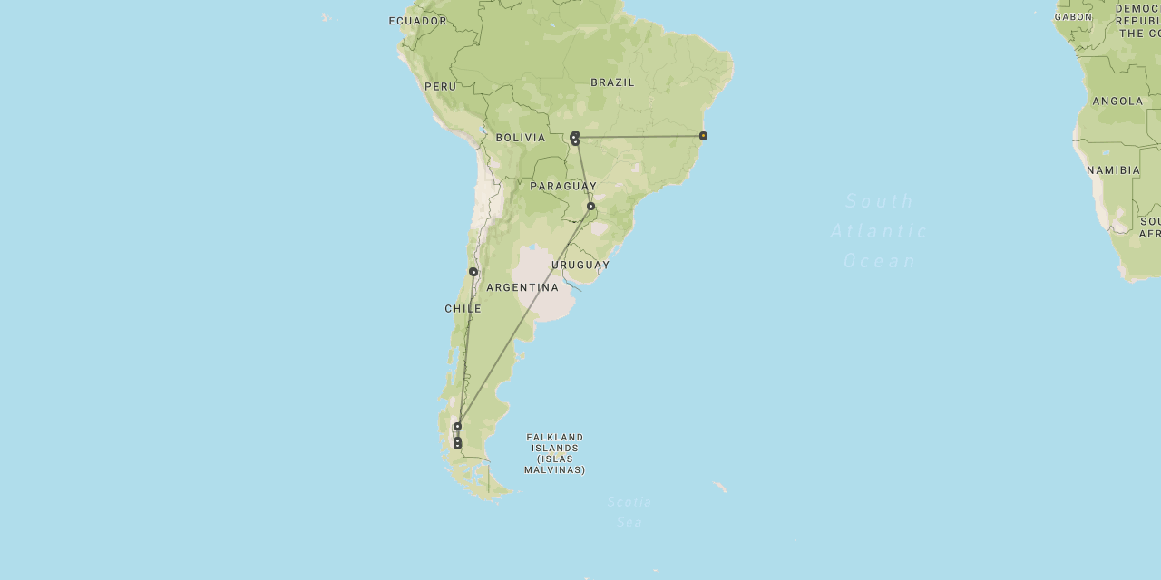 Patagonia, Iguacu, Pantanal & beaches