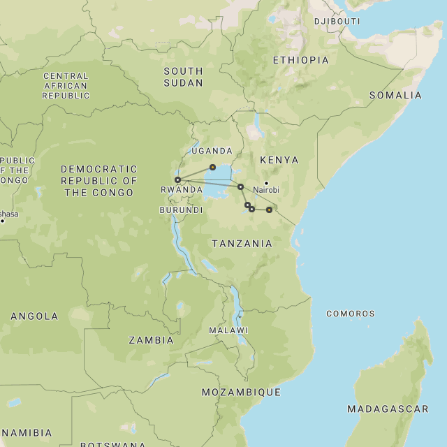 Uganda gorillas & Serengeti