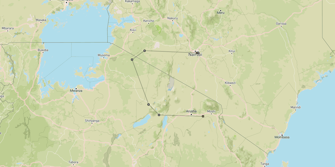 Mara, Serengeti & Ngorongoro