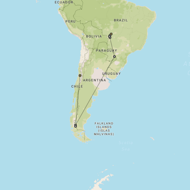 Pantanal, Iguacu & Patagonia