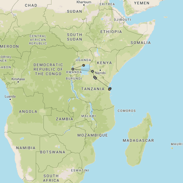 Gorillas, Serengeti & Zanzibar