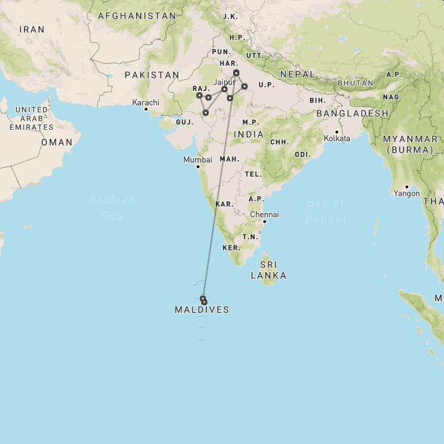 Rajasthan & tropical beaches