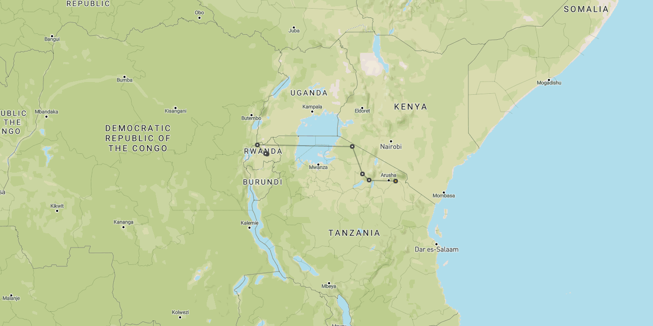 Rwanda gorillas & Serengeti